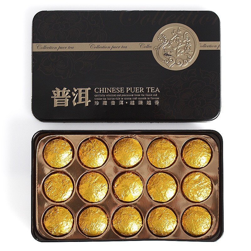 Gambar Puer Tea Chinese Yunnan Old Ripe Puer Health Care Puer Tea Brick Puerh For Weight Lose Tea