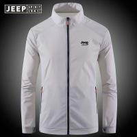Jeep Spirit 1941 Estd ชุดกันแดดของผู้ชายเสื้อแจ็คเก็ตกันลมป้องกัน UV สำหรับกีฬากลางแจ้ง