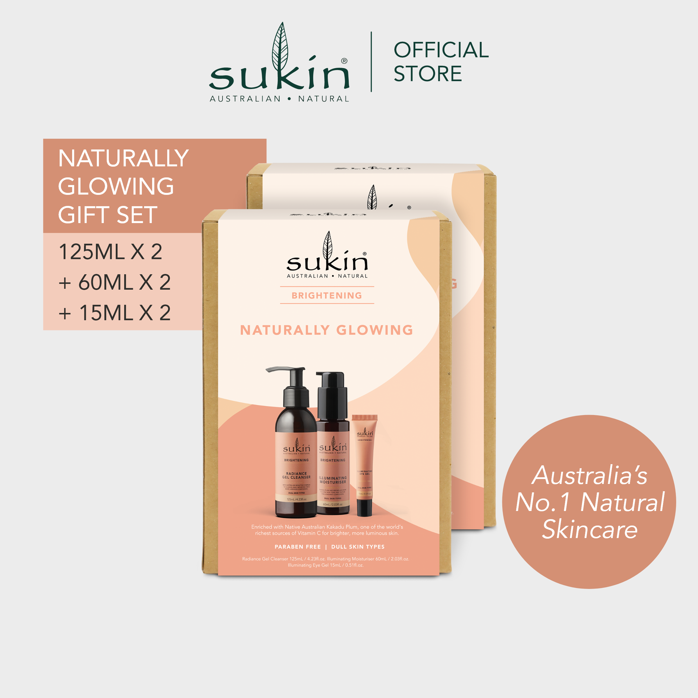 Gambar Sukin Naturally Glowing Gift Set [Bundle of 2]