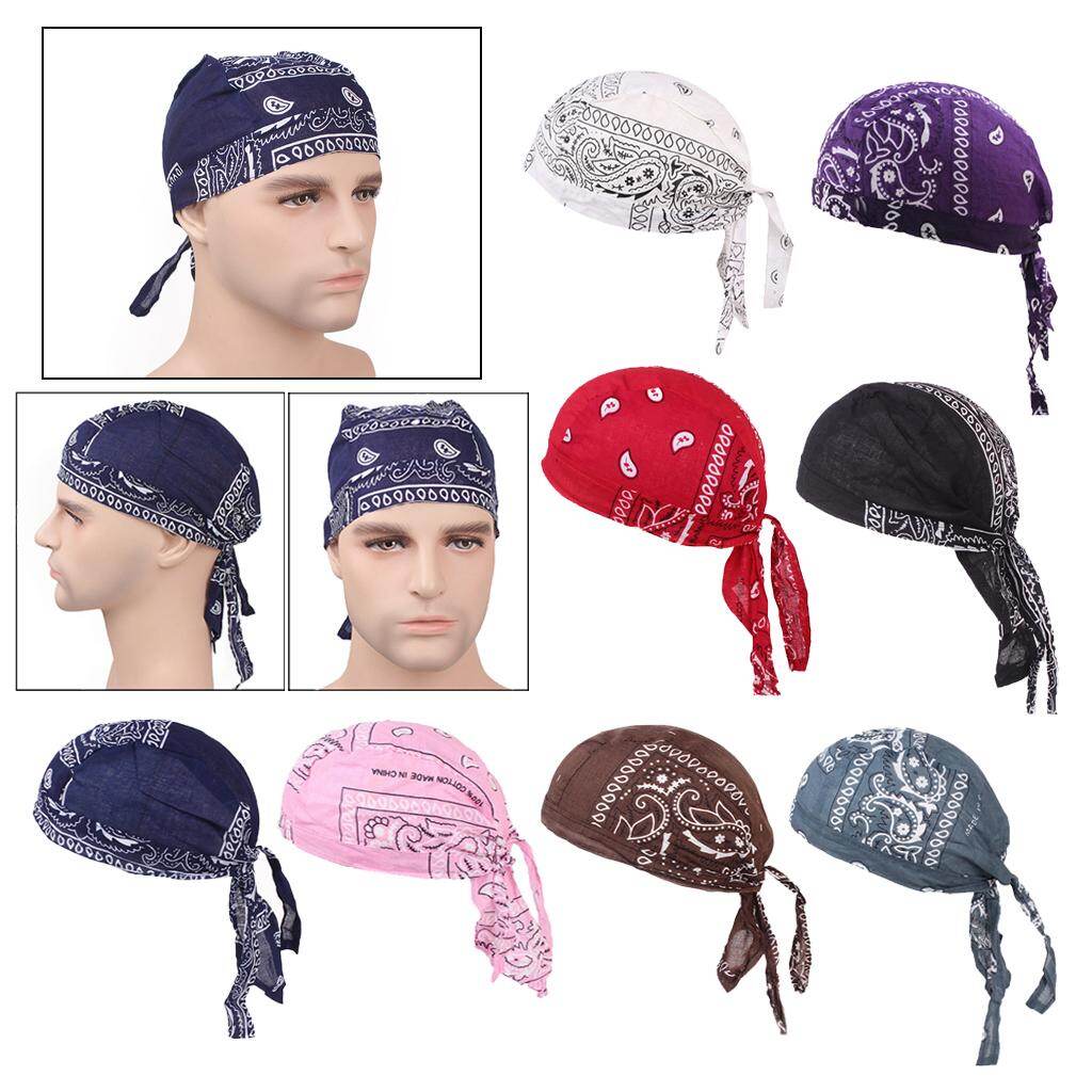 Hellery Mũ Đầu Lâu Nam Nữ Durag Mũ Hóa Trị Rụng Tóc Khăn Trùm Đầu Cướp Biển Khăn Rằn - Hàng quốc tế | Lưu ý thời gian giao hàng dự kiến