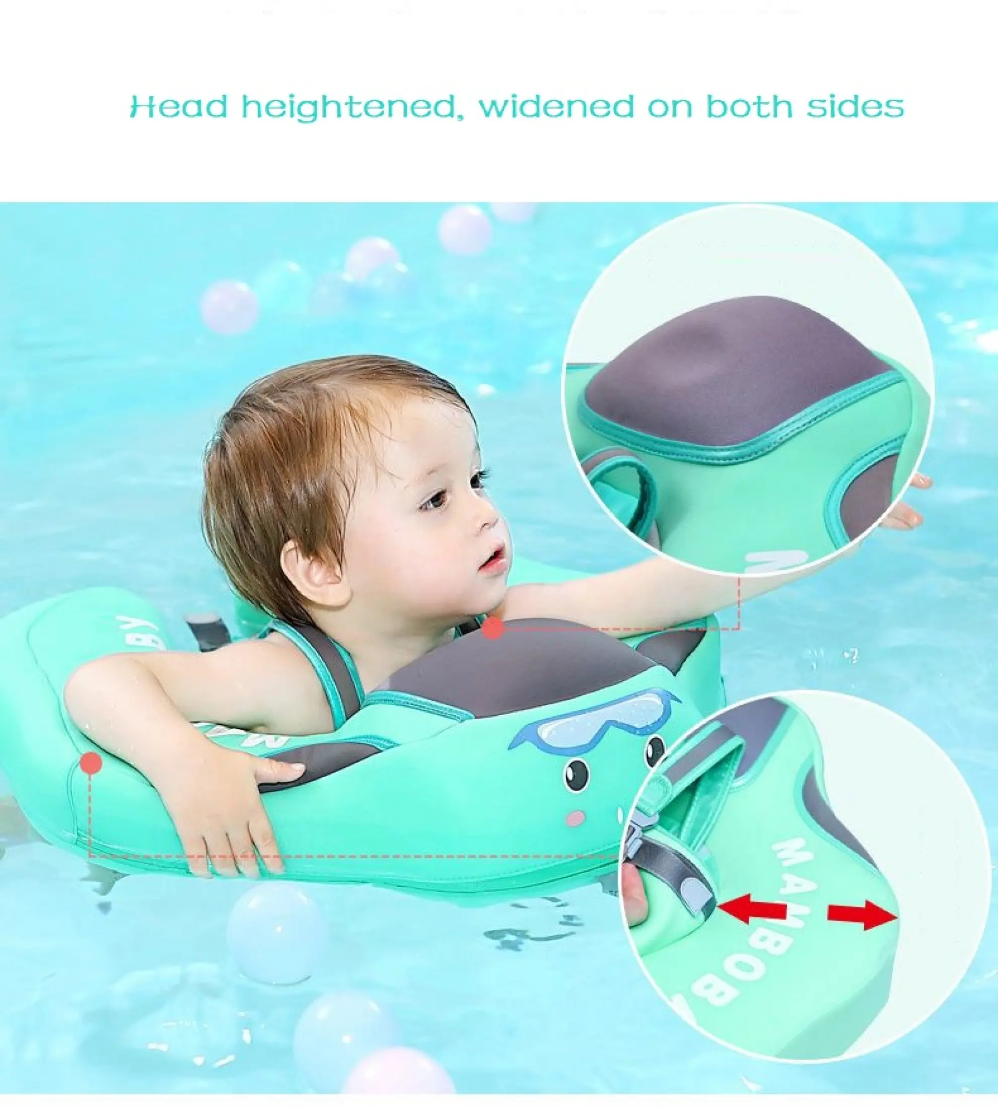 baby head float ring for bathtub