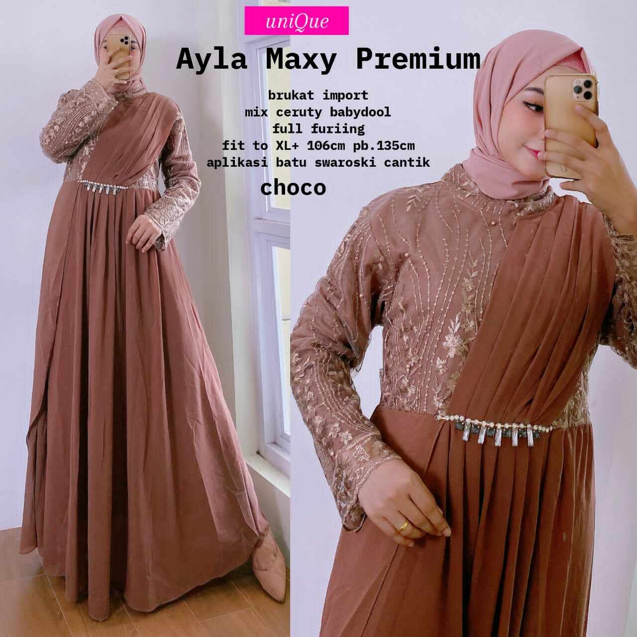 Fesyen dress muslimah untuk hot sale dinner