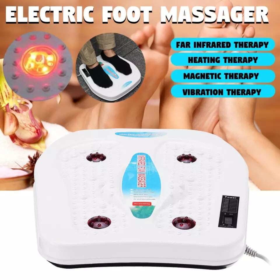 1x Electric Foot Massager Vibration Infrared Therapy Blood Circulation ...