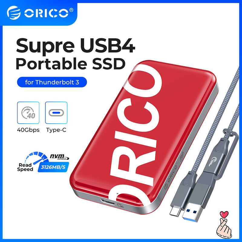  ORICO Extreme SSD Portable SSD 1000MB External Solid State Drive Compatiable USB 3.2 Gen 2 Type- C for Laptop Notebooks 
