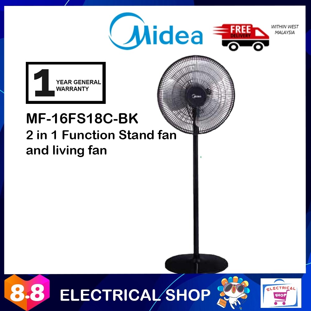 Midea Mf 16fs10n Stand Fan 16 3 Speed Settings Mf16fs10n Lazada