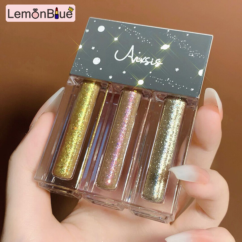 Gambar 3 Colors Eyeshadow Palette Matte Shimmering Naturally Long Lasting No Smudging E eye makeup Eyeshadow Palette 3 Colors Matte Shimmering fashionable