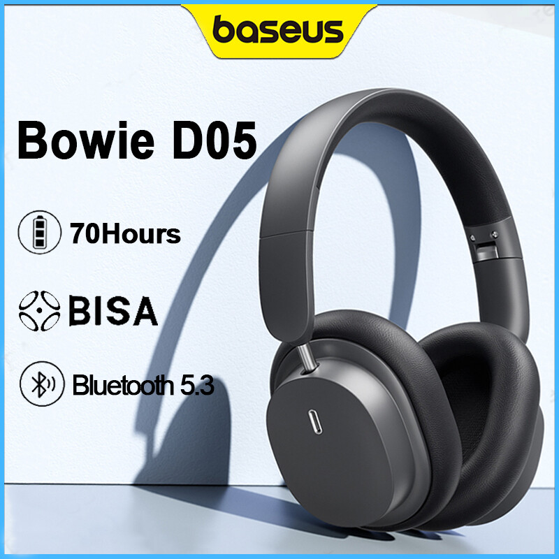 Baseus tai nghe bowie d05 tai nghe không dây bluetooth 5.3 tai nghe hifi tai nghe stereo 40mm driver trùm tai có thể gập lại thời gian 70h