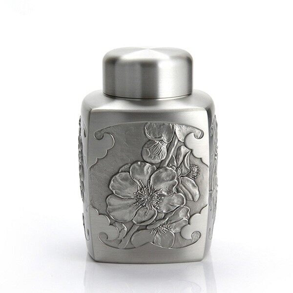 Gambar Royal Selangor Four Gentlemen Collection Pewter Airtight Tea   Coffee Caddy (L) Gift