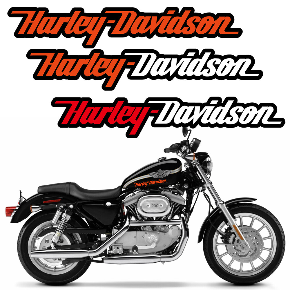 Miếng dán bình xăng mũ bảo hiểm xe máy đề can sửa đổi trang trí thân xe logo harley