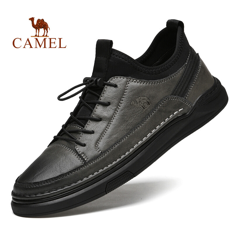Camel nam trượt Giày lười đế mềm giày da đơn giản kinh doanh