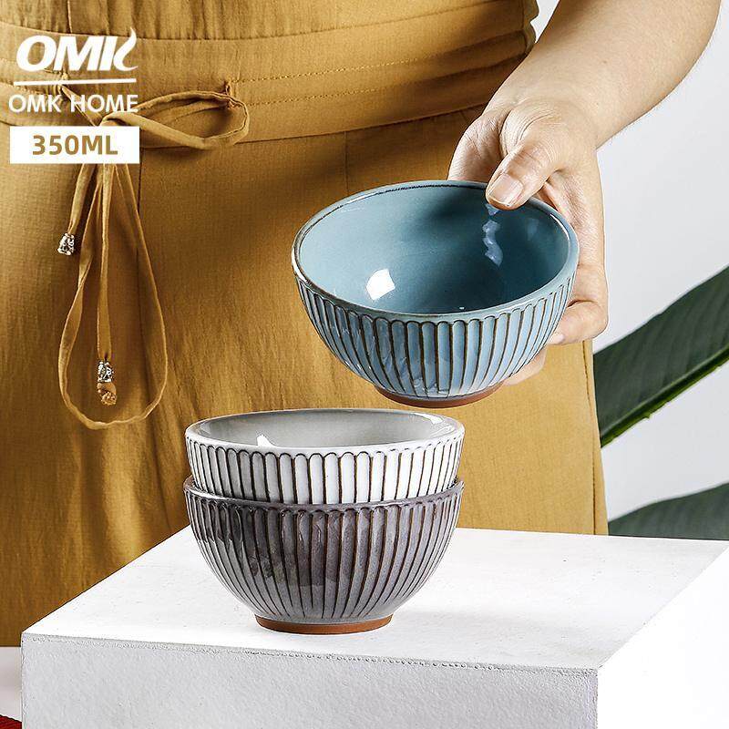OMK European Vintage Ceramic 4.7 inch bowl 350ML Suitable for rice and desserts