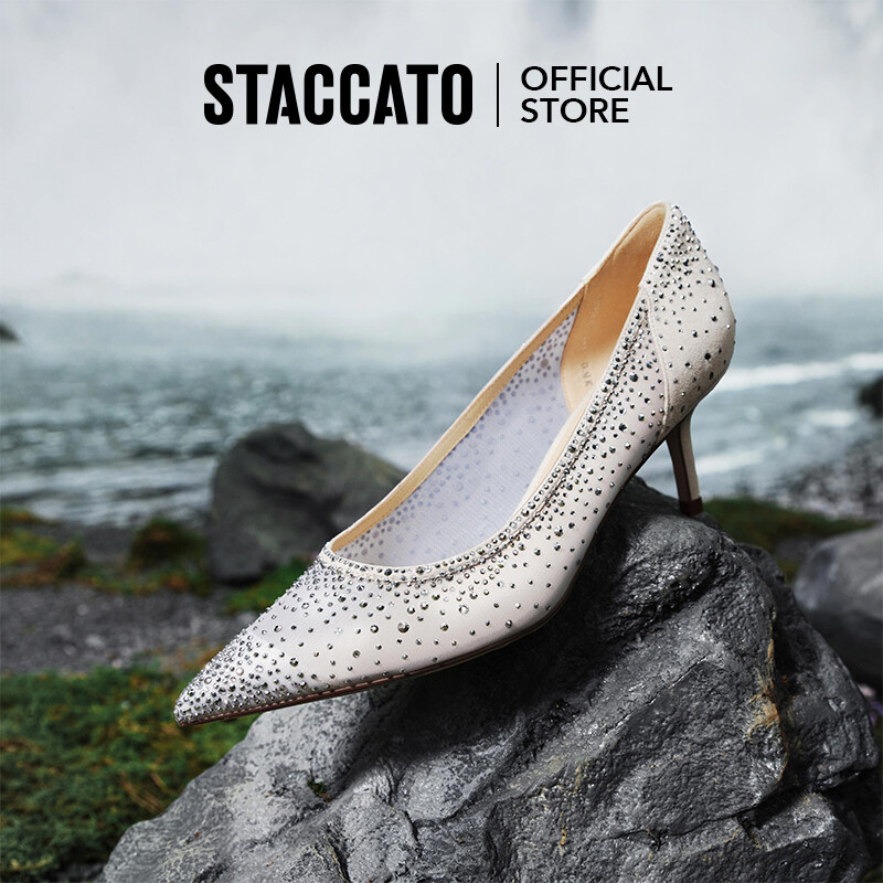 Staccato Women's Pointed Toe High Heels Wedding Shoes 9NW84 ราคา 4,236 บาท*ส่งฟรี