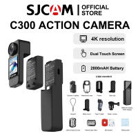 SJCAM C300 4K WiFi Dual Screen Thumb Vlog กล้องเพื่อการกีฬาพร้อมเคสกันน้ำสำหรับดำน้ำสำหรับ Liveกล้องติดรถยนต์มอเตอร์ไซค์ต่างประเทศ