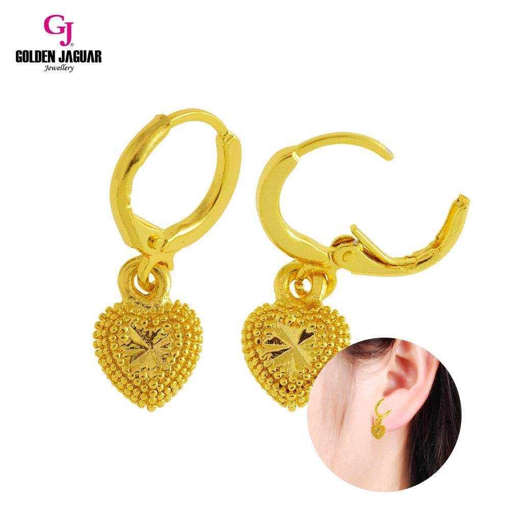 Gj Jewellery Emas Korea Emas Bangkok 24k Earring Anting Anting Love 6962003 L Lazada