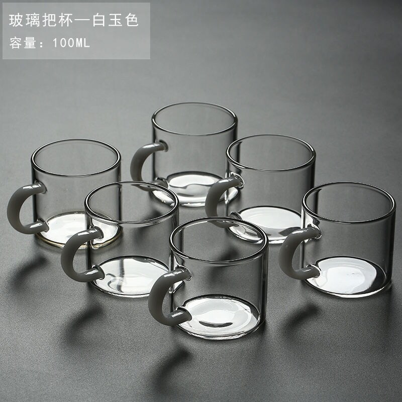 Gambar high quality More resistant to high temperature and small explosion proof glass cup tea cup sample tea cup glass mini cups