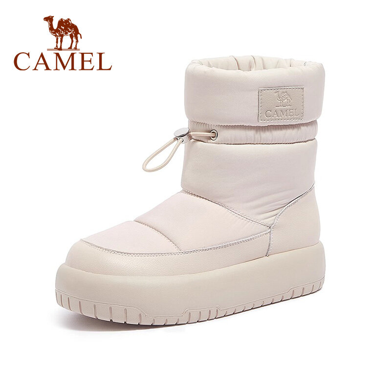 Cameljeans New Snow Boots Winter Mid-Calf Thick Sole Thickened Women's Short Boots ราคา 2,175 บาท*ส่งฟรี