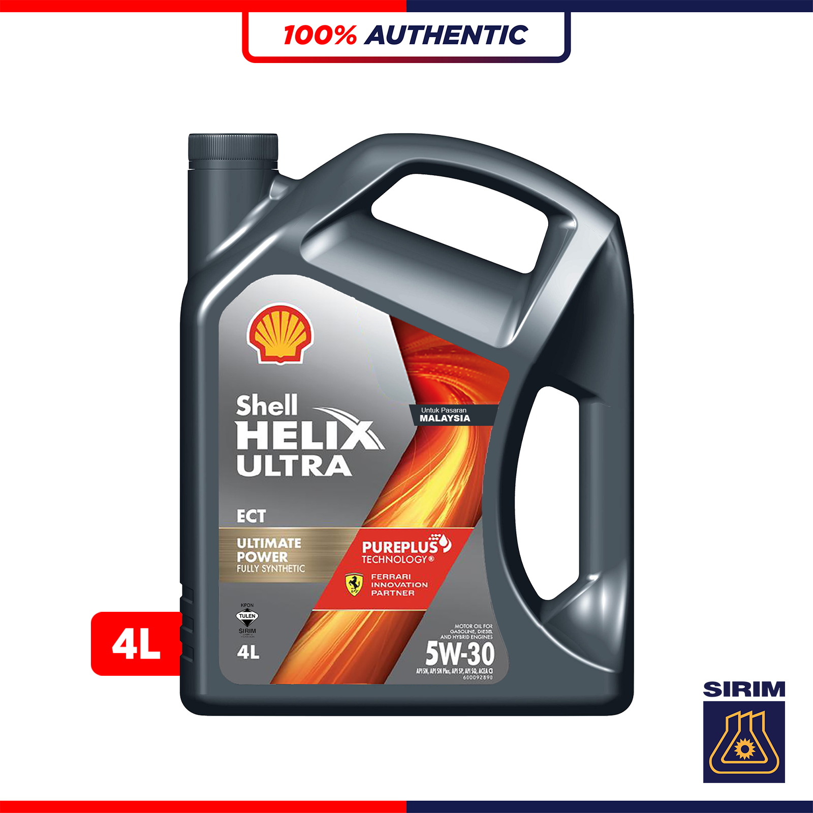 Untuk Pasaran Malaysia) SHELL HELIX ULTRA ECT 0W20 SQ C6 Fully