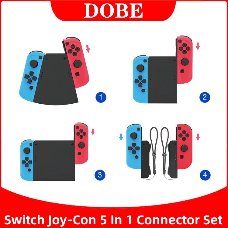 Bộ đầu nối 5 trong 1 dobe tns-19021 chính hãng cho nintendo switch joy-con tay cầm chơi game tay cầm chơi game oled joycon tay cầm chơi game nhỏ trái phải ns switch phụ kiện chơi game 5 đầu nối