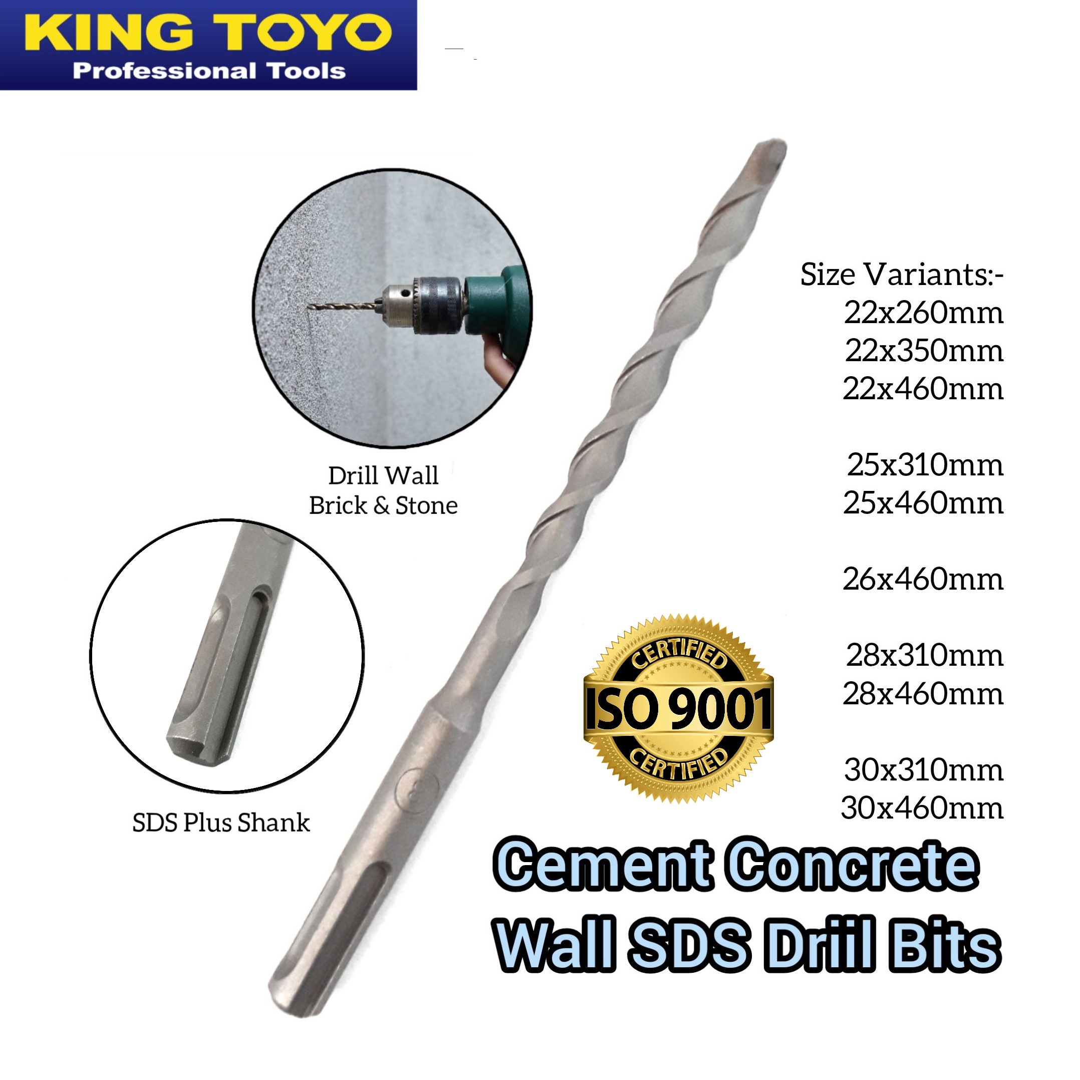 30mm Cement Concrete Wall SDS Drill Bit 