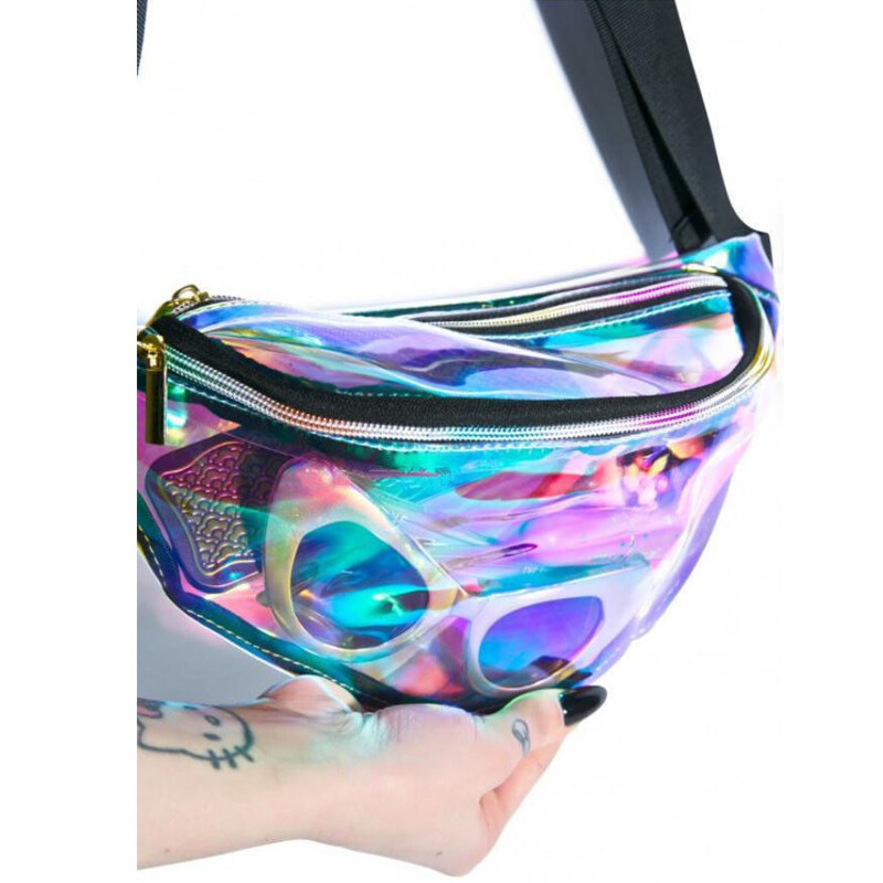 rainbow clear purse