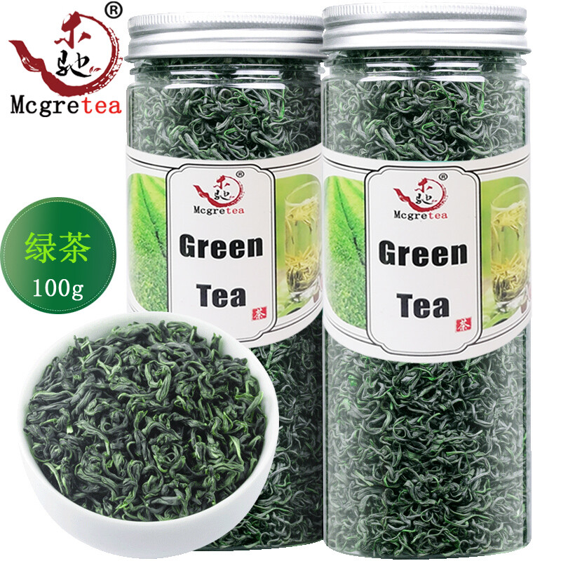 Gambar (Mcgreatea ?? ???? 100G) 2021 Yunwu Gunung Tinggi China Teh Baru Mingqian Teh Segar Bunga dan Buah Buahan Wangi Teh Musim Bunga Xiangcha