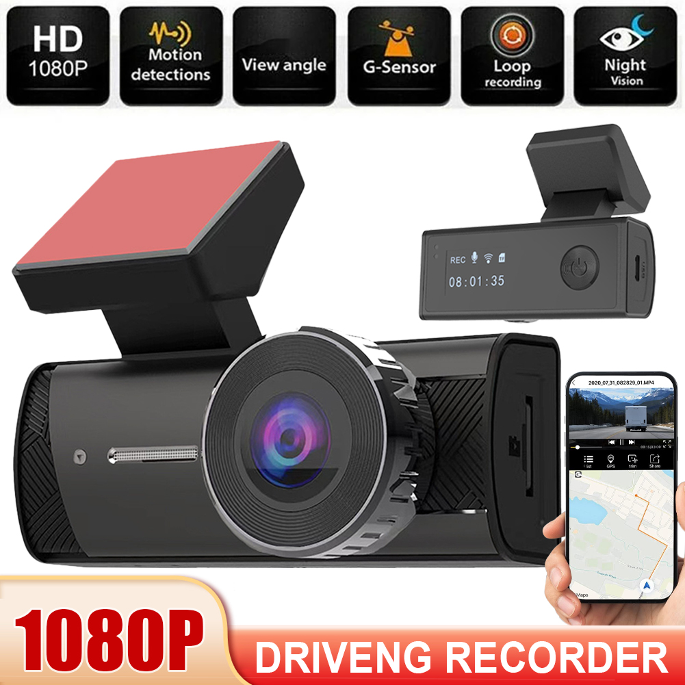 Dash Cam Wifi Full HD 1080P Camera mini trên xe Đầu ghi hình DVR nhìn