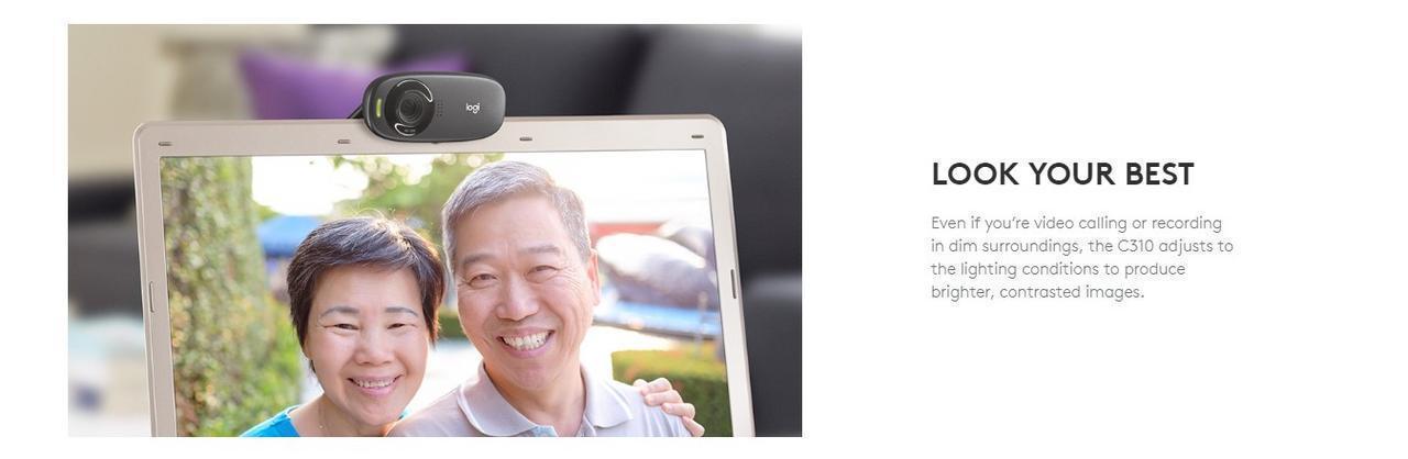 Logitech C310 HD 720p Webcam Sturdy Design with Mic 13 bb162807e7db4b20602942cfbffc6ebd