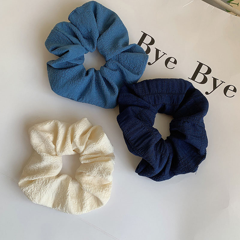 Dây Buộc Tóc Dây Buộc Cổ Điển Đơn Giản Dây Cao Su Co Giãn Màu Trơn Cho Nữ Dây Buộc Tóc Đuôi Ngựa Thường Ngày Phụ Kiện Tóc