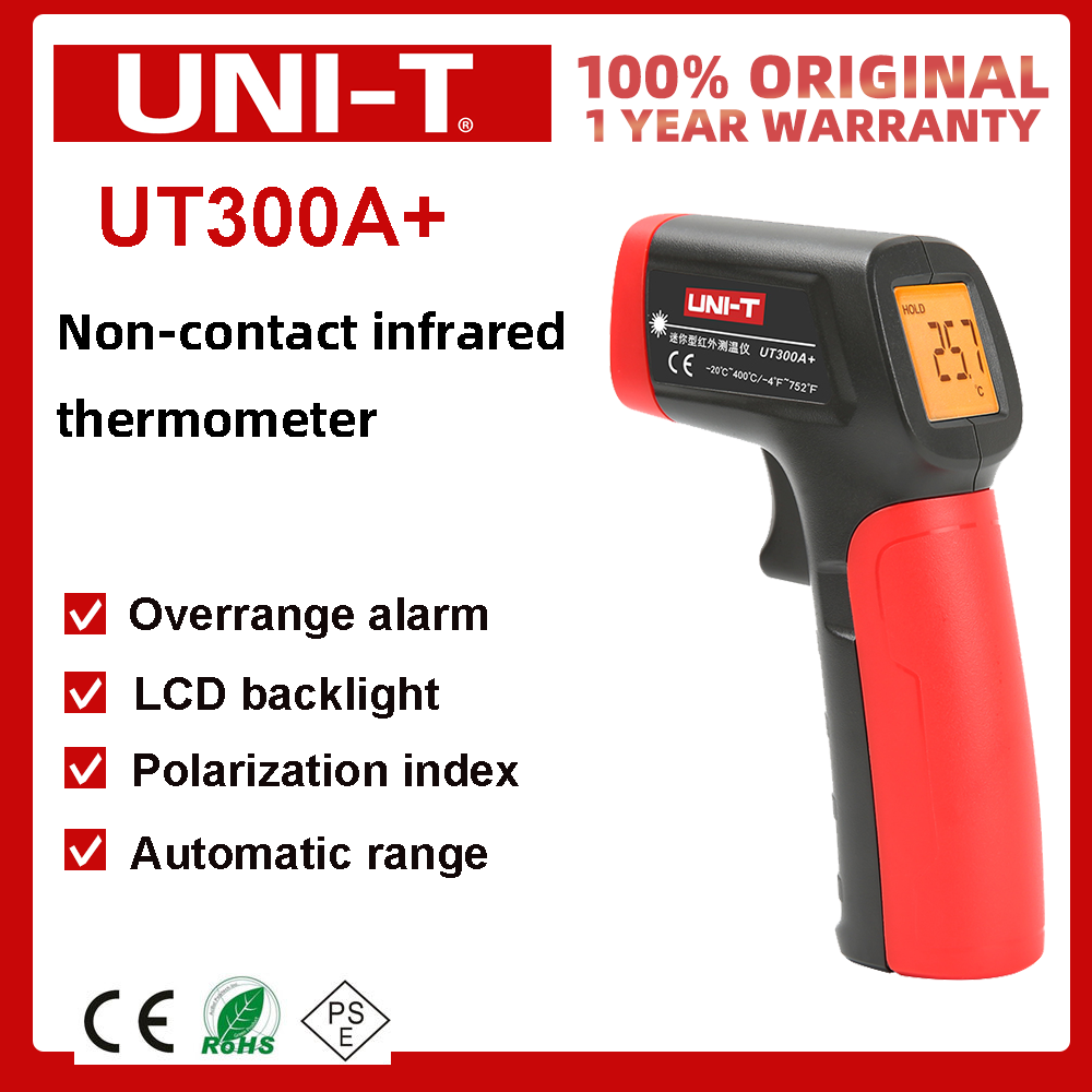 (Sẵn Sàng) UNI-T UT300A + Đo Nhiệt Độ Hồng Ngoại, Dụng Cụ Đo Nhiệt Độ Công Nghiệp