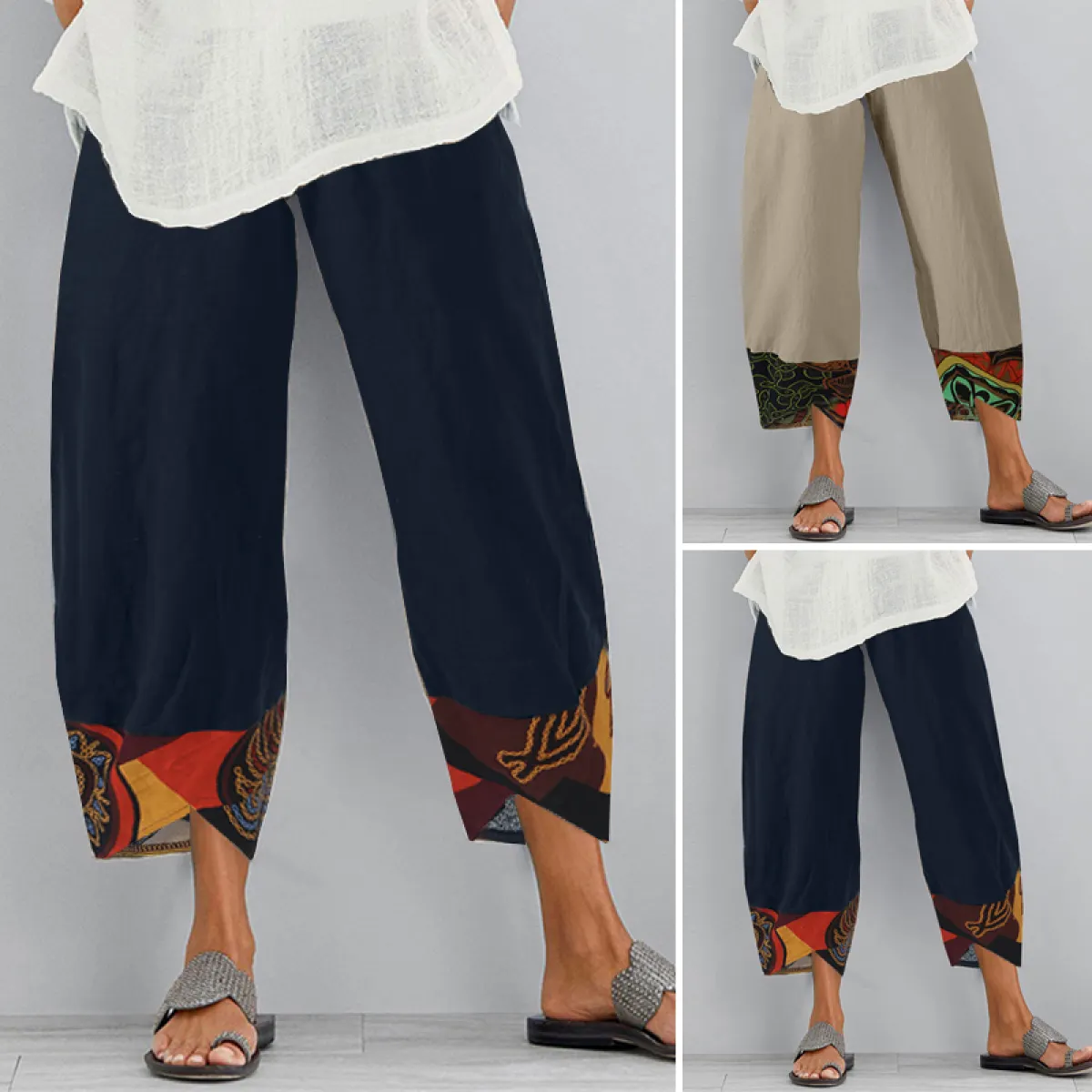 women's plus size crop pants