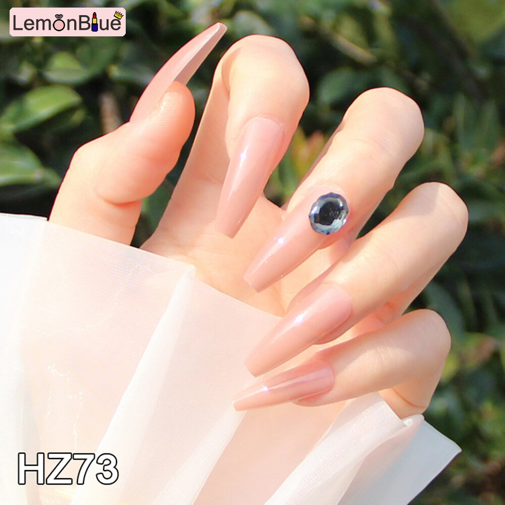Gambar fake nails  aesthetic false nails plus long lasting glue 24PCS Long Press on Nails Cute Pearl   Bow Design Sweet Style Ballet Fake Nails Rhinestones Ballerina Nails Removable with Glue Press on Nails Finished Nail Piece Manicure Salon DIY Art