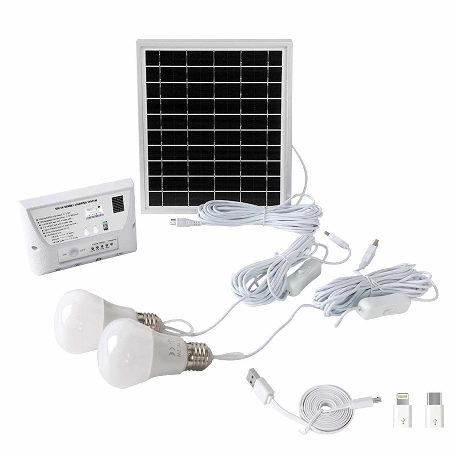 People's Choice Portable Solar Lighting System Waterproof 5.5W Solar ...