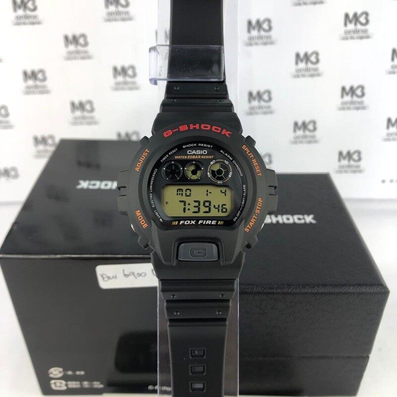 G Shock Fox Fire - Authentic Casio G-Shock Dw-6900B-9Jf Digital