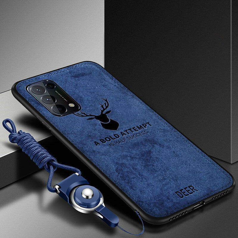 LIANPO For OPPO Reno 5 OPPO Reno 5 Pro OPPO Reno 5 Pro+ Phone Case 3D Deer Patten Cover For OPPO Reno 5 Case With String
