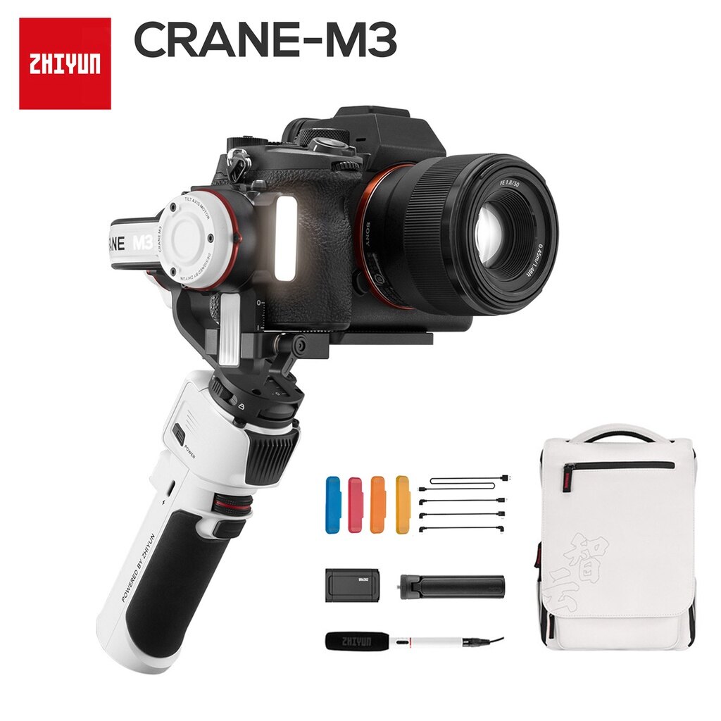 ZHIYUN CRANE M3 3-Axis Handheld Gimbal Stabilizer Camera Stabilizer Micro Single Gimbal Card Machine Gopro Anti Shake Handheld Stabilizer Vlog Camera Holder ราคา  11,333 บาท*ส่งฟรี
