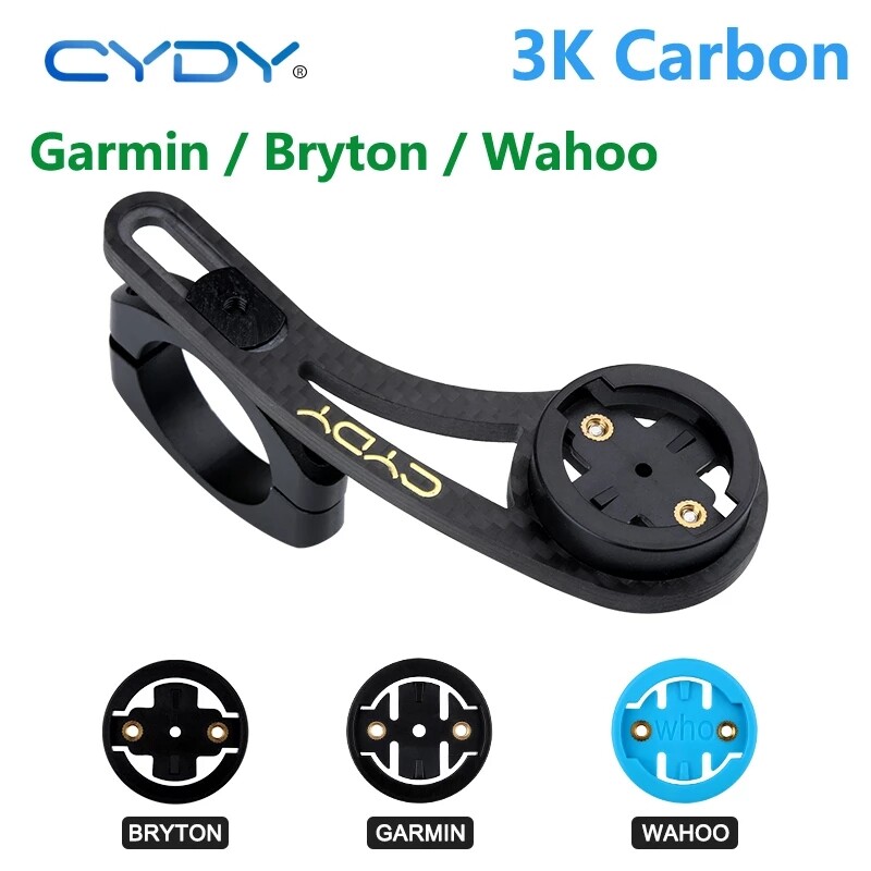 CYDY 3k Carbon Fiber Holder For Garmin Mount Edge 130 200 520 820 Bryton