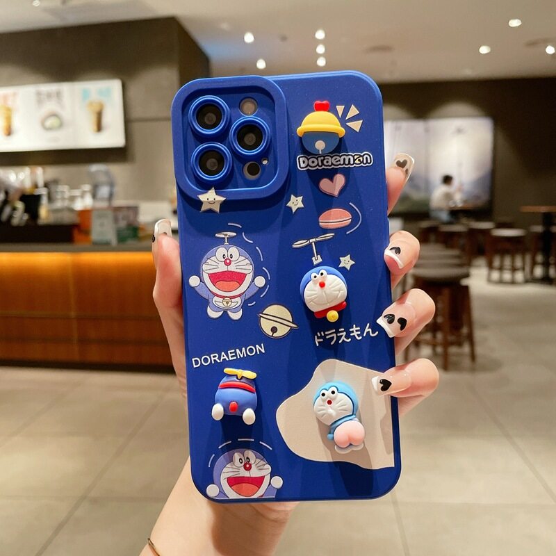 Cho Realme C53 C55 C35 C33 c21y c25y C20 C11 7i 9i 9 8 5 C17 C25 C15 C12 5I 5S C3 Doraemon phim hoạt hình sơn Điện thoại mềm trường hợp