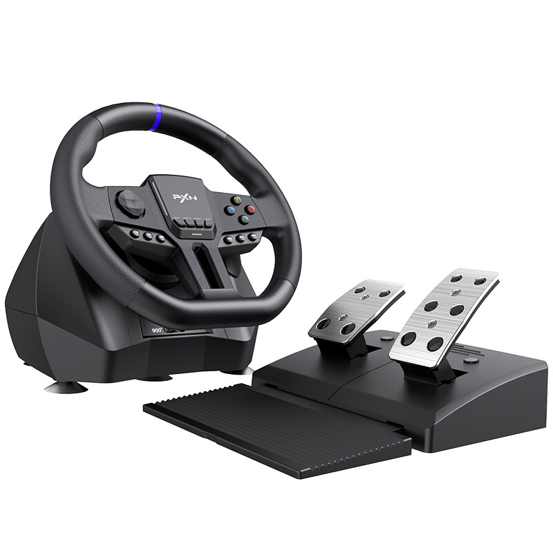 PXN-V900 GEN2 Racing Steering Wheel for PC - 270°/900° Rotation - Gaming Steering Wheel with Pedals for PC, PS4, PS3, Switch, Xbox One, Xbox Series X|S ราคา 3,445 บาท*ส่งฟรี