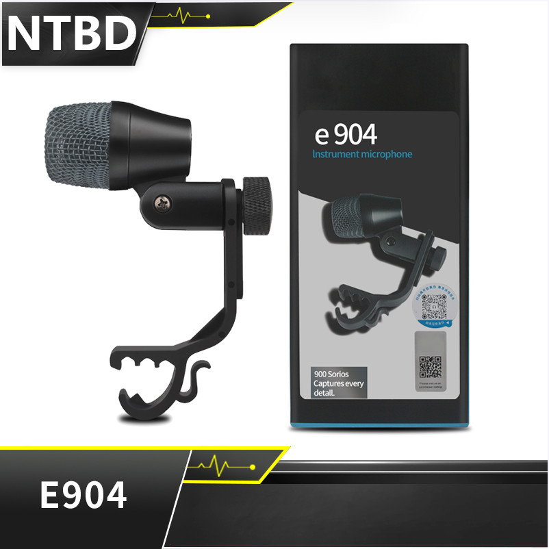 Ntbd micro trống tom snare hoàn toàn bằng kim loại e904 bán chạy mới mic nhạc cụ cardioid e904 evolution series có kẹp gắn tay