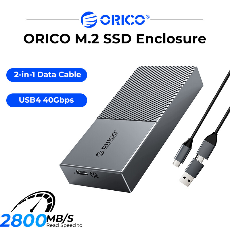 ORICO USB4 NVMe SSD Bao Vây 40Gbps PCIe3.0x4 Nhôm M.2 SSD Trường Hợp Tương Thích Với Thunderbolt 3 4 USB3.2 USB 3.1 3.0 Loại-C