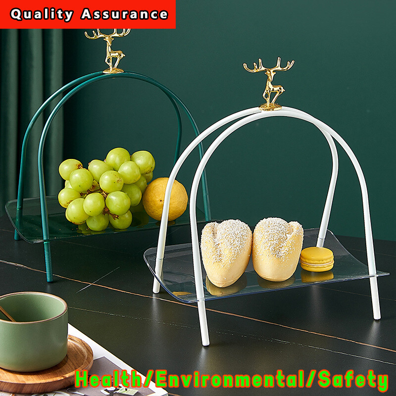 Gambar Light Luxury Fruit Plate Home Living Room Coffee Table Simple Modern Style Snack Storage Plate Net Red Fruit Basket
