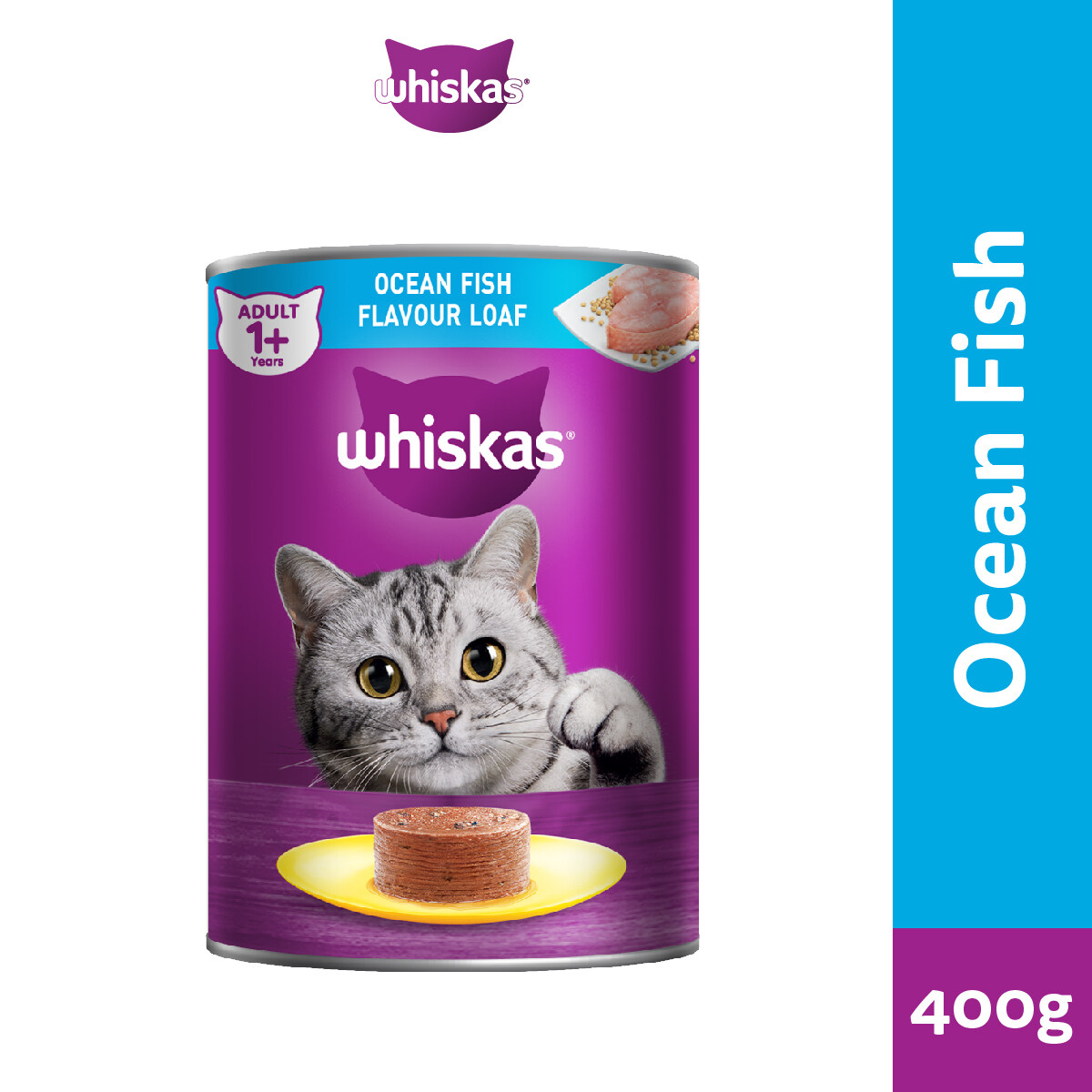 WHISKAS Ocean Fish 1 Tahun 400gm x 3 Wet Food Cat Food Lazada