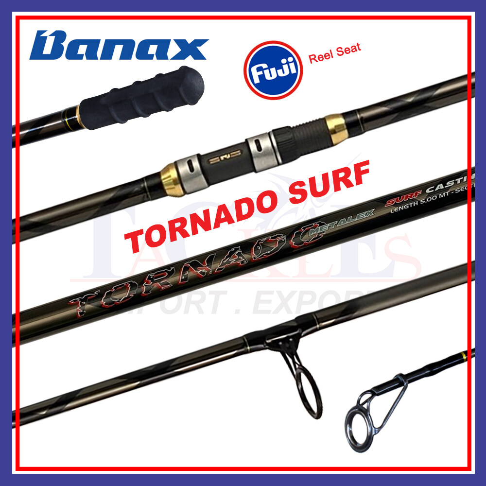 12ft -15ft Ajiking Pro Italy Surf FUJI TOP GUIDE Fishing Surf Rod Pantai Fishing  Rods [With Cloth Bag] Saltwater