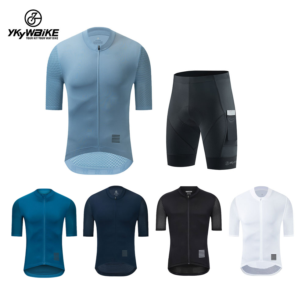 YKYWBIKE Men Summer Cycling Jersey Bike Shorts Cycling Suit Short Sleeve Jerseys Clothing Set MTB ราคา 2,419 บาท*ส่งฟรี