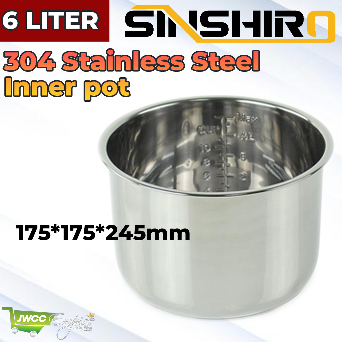 Gambar SINSHIRO 304 Stainless Steel Inner Pot