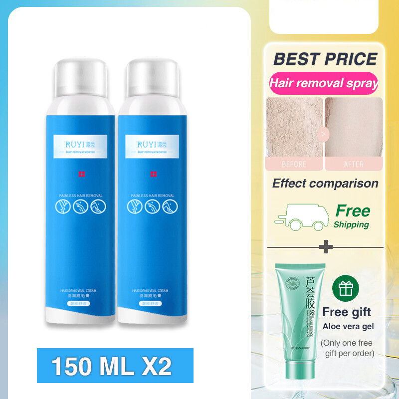 Gambar Hair remover cream hair remover spray 150ML hair remover for women and man  Hand Leg Hair Loss Depilatory Cream Removal Armpit Hair Care Depilatory Cream ??? ???