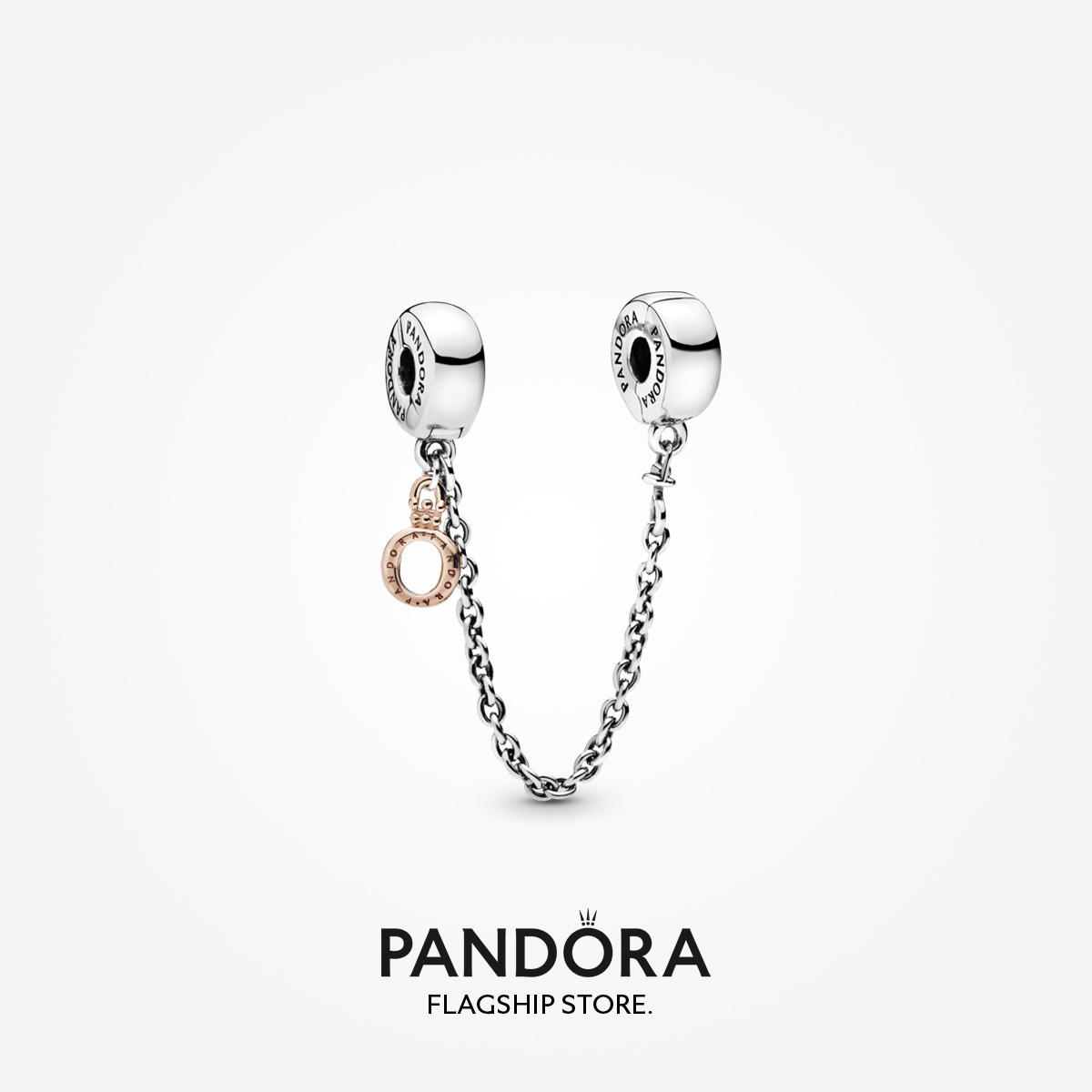 Pandora Half Moon and Star Safety Chain 