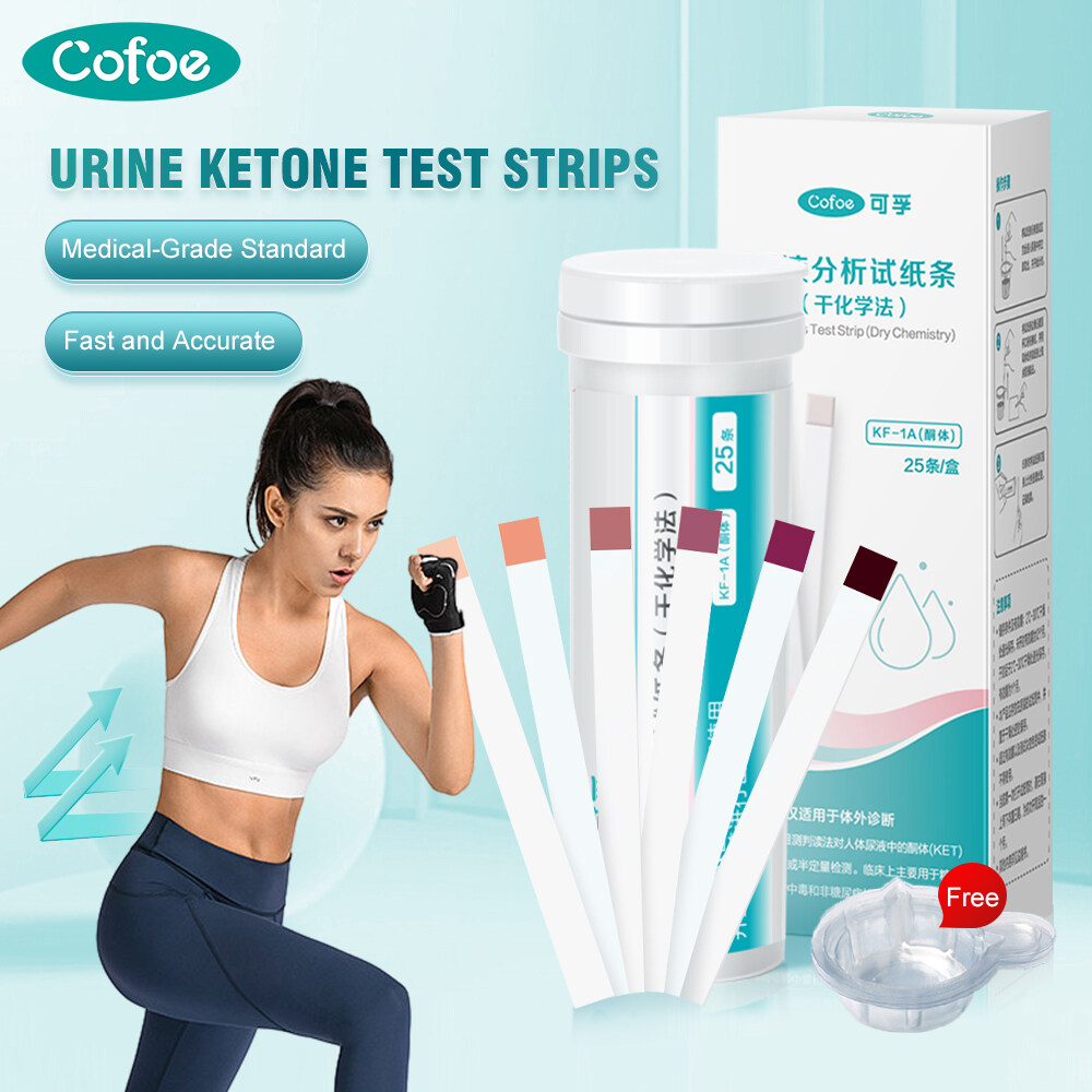 Cofoe Urine Ketone Urinalysis Test Strips for Reduce Fat Diet Weight Loss