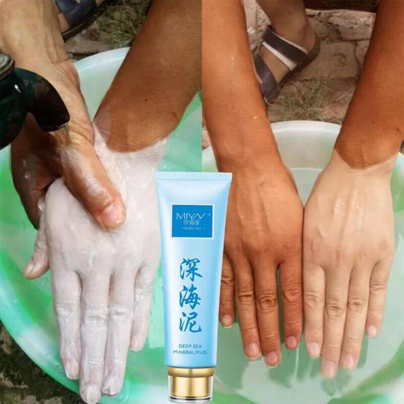 Gambar Volcanic mud body wash whitening shower gel Remove dirt lumpur gunung berapi Sabun lumpur gunung berapi 150g Whole body cleaner Deep Sea Mud Moisturizing Whiten tanned skin all over the body Long lasting fragrance