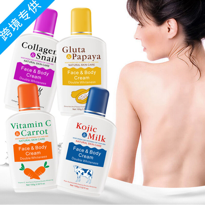 Gambar Vitamin C Carrot Bleaching Body Cream Milk Skin Whitening Moisturizing Snail Papaya Moisturizer Skin Lightening Cream